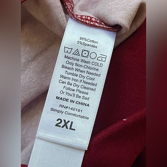 LuLaRoe 2XL Biker Shorts • Americana Collection • Red With White Stars • NWT - Picture 10 of 12